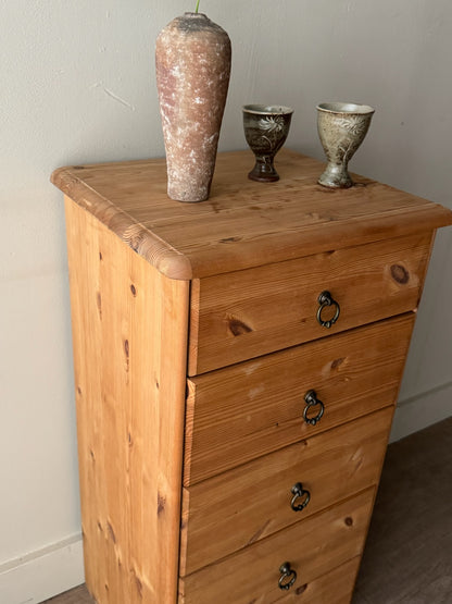 Scandinavian pine lingerie chest