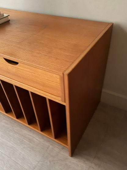 Danish teak two piece console