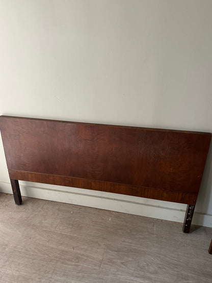 Walnut headboard and foot board. Full.