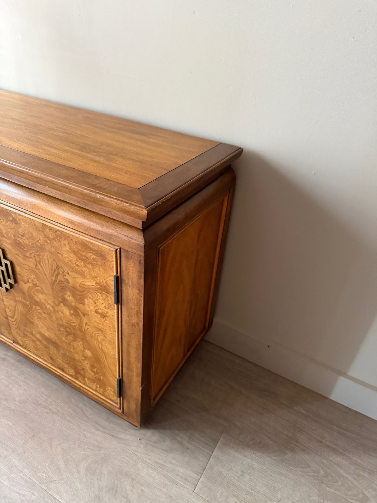 Raymond Sobota burl wood credenza