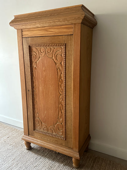 White oak armoire