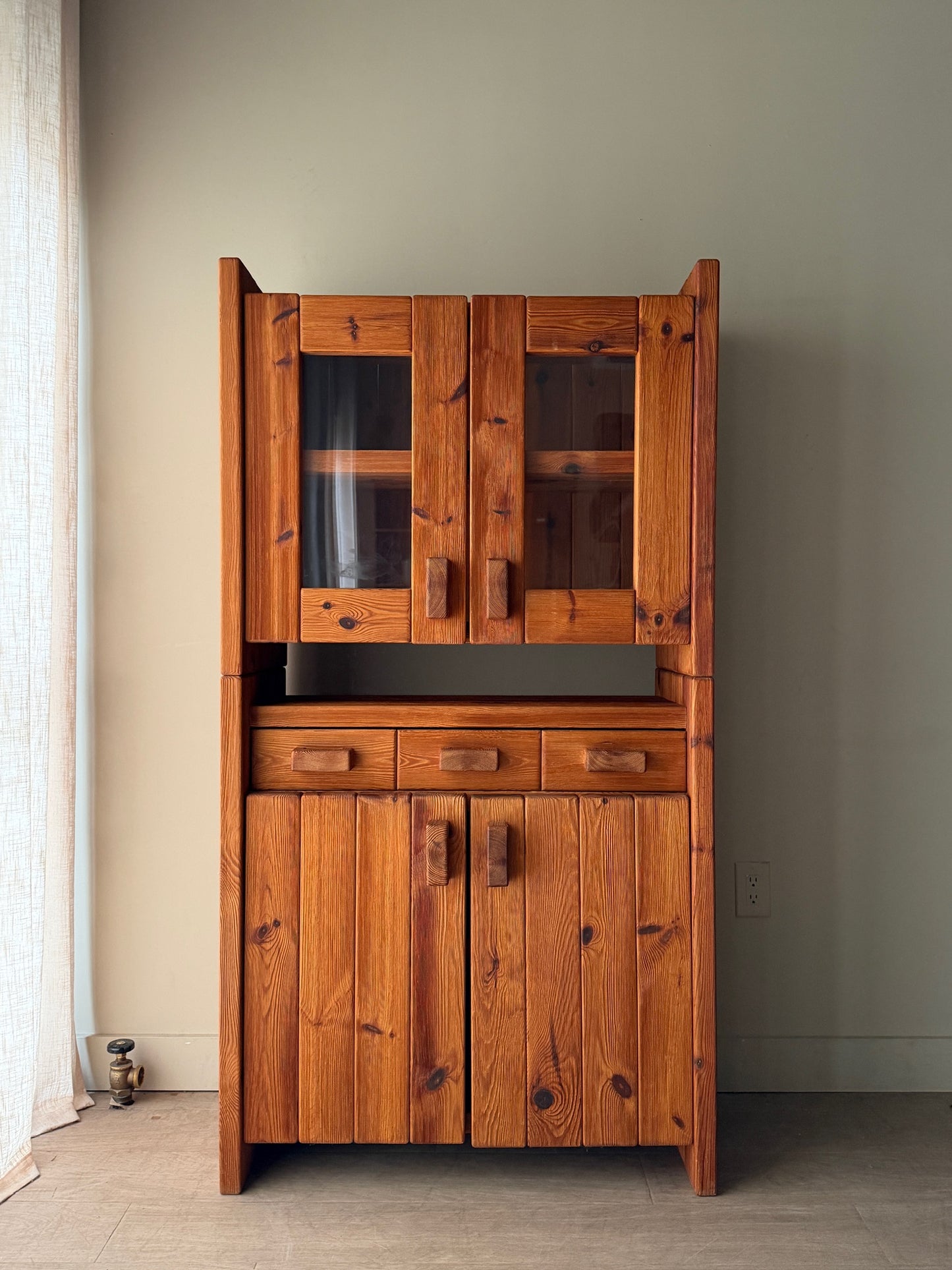 Hans Frydendal pine cabinet (left)
