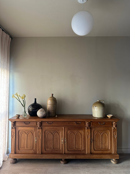 French carved oak sideboard