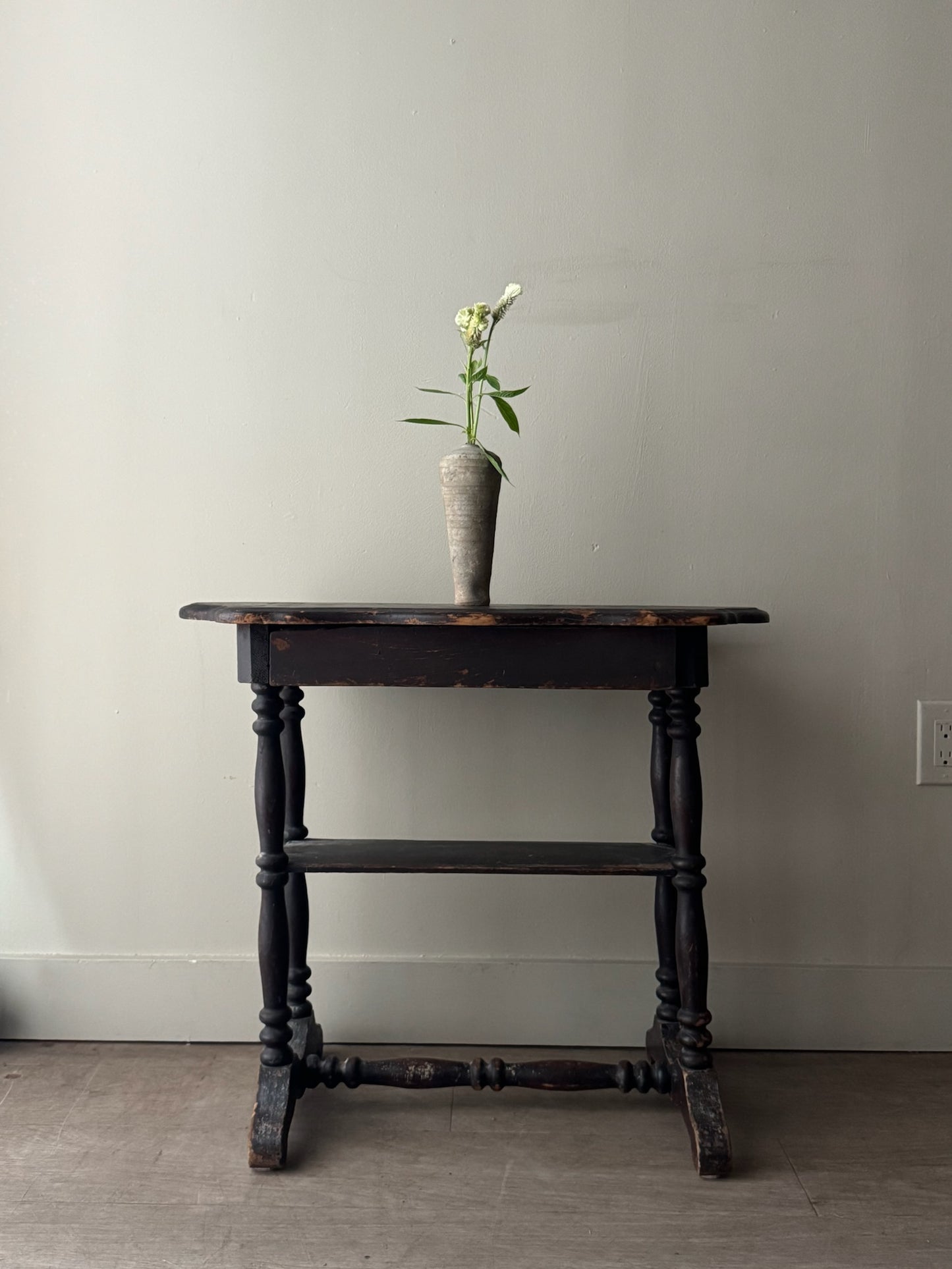 Painted pine side table