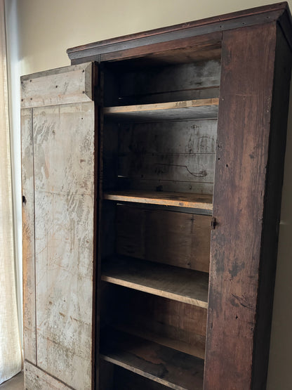 Pennsylvania Federal painted pine cupboard