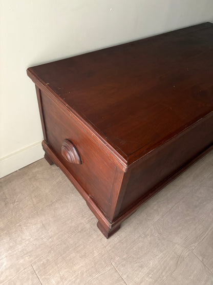 Walnut cedar-lined chest
