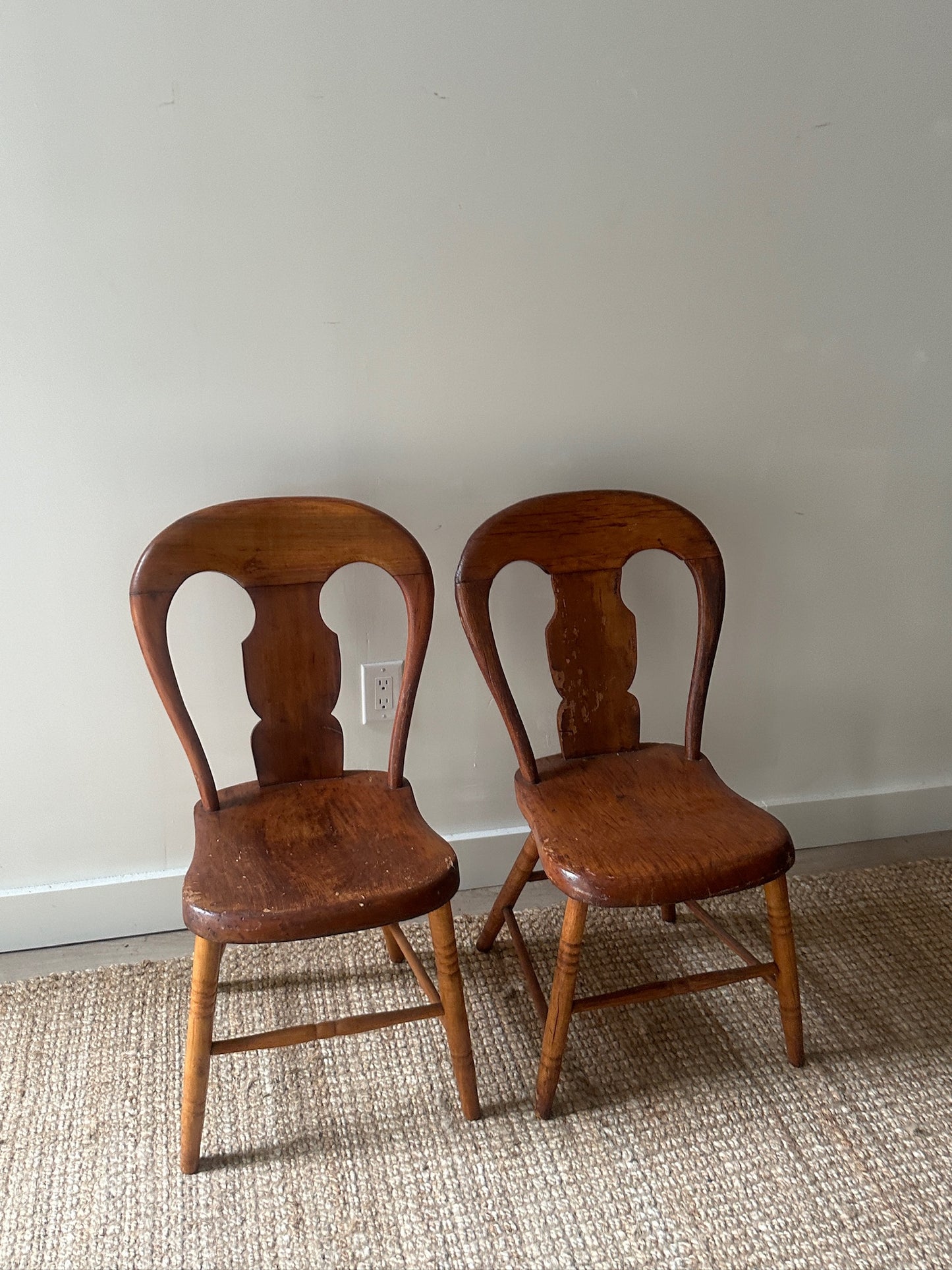 Set of Handmade Plank Chairs