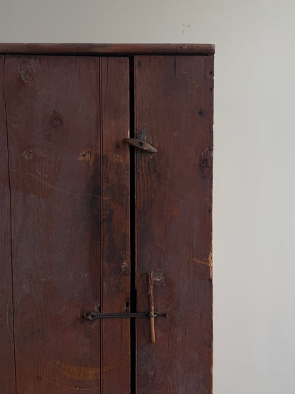 Painted pine wardrobe