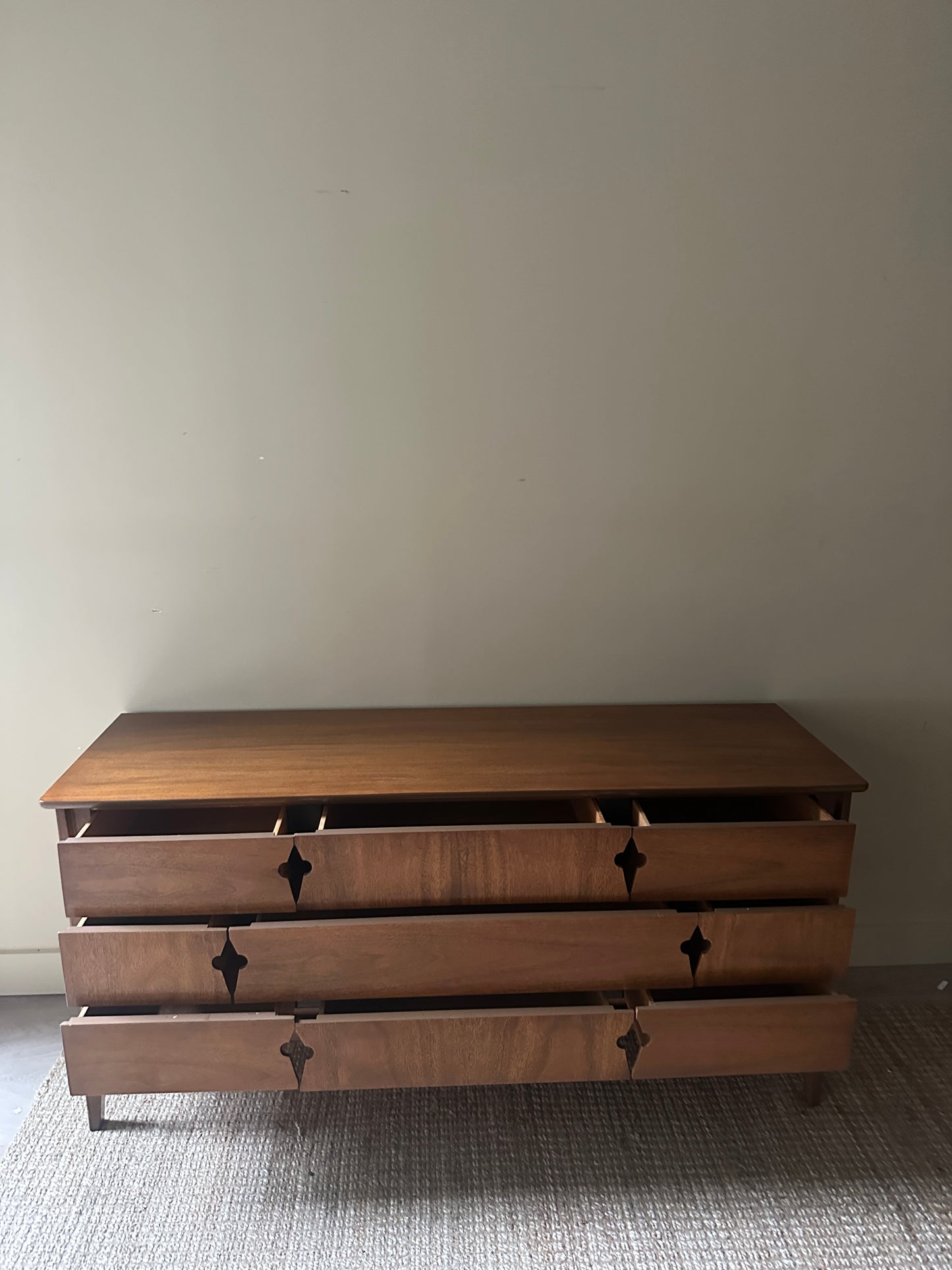 United walnut credenza