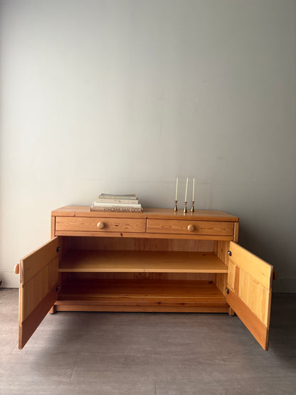 Swedish pine console cabinet