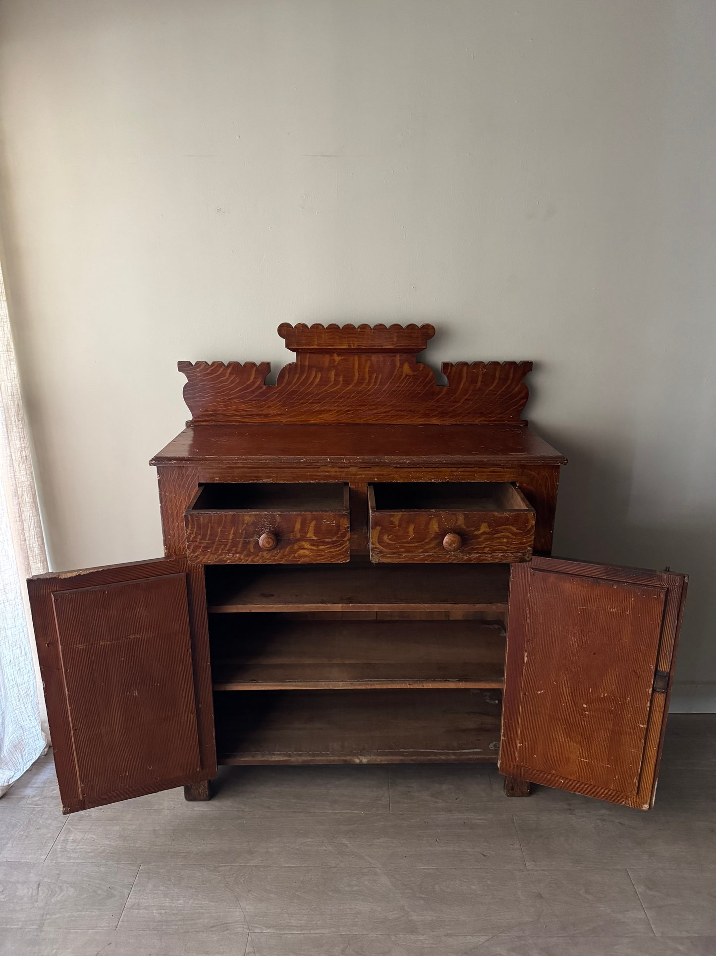 Pennsylvania grain painted jelly cupboard