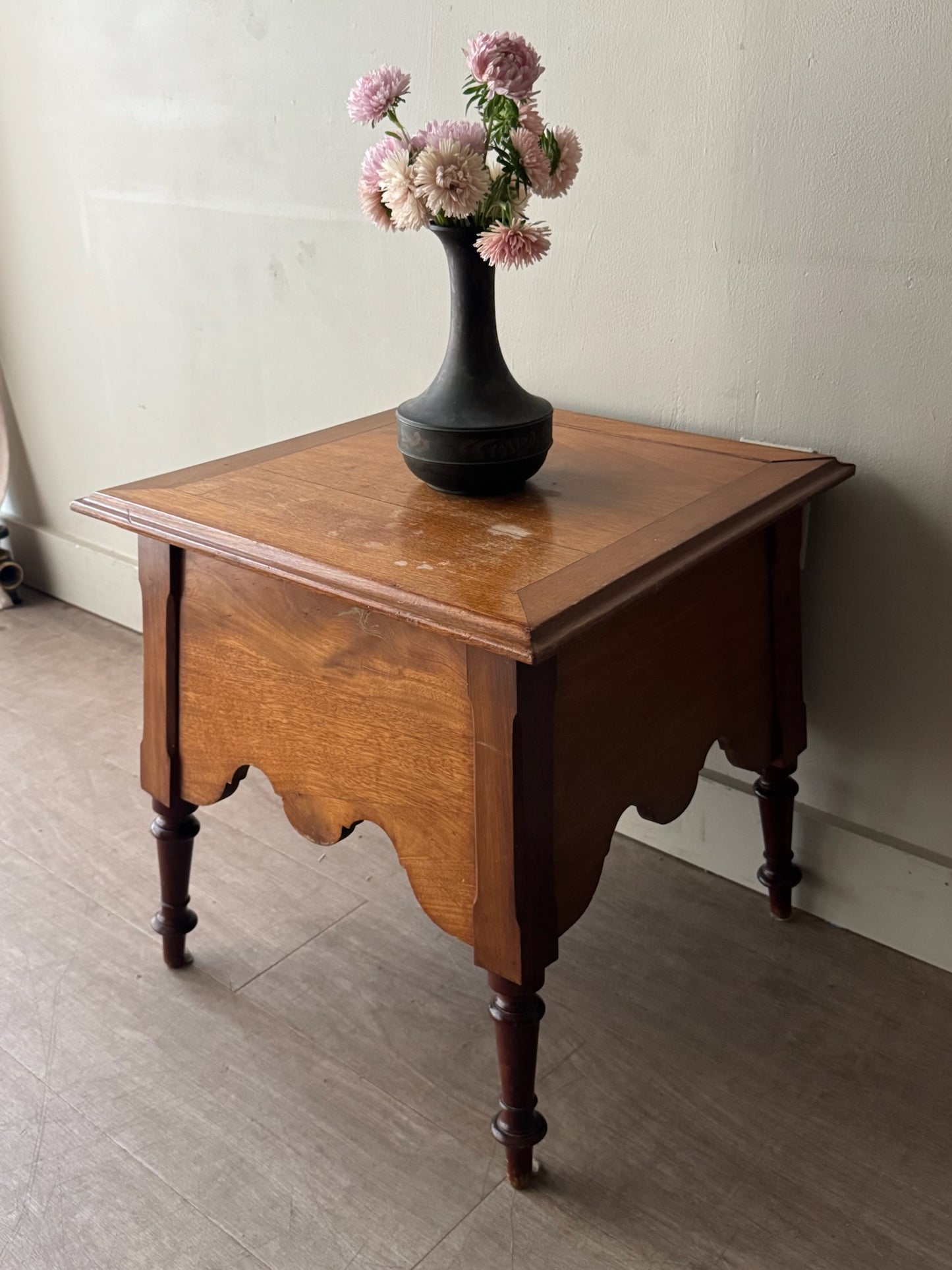 Walnut side table