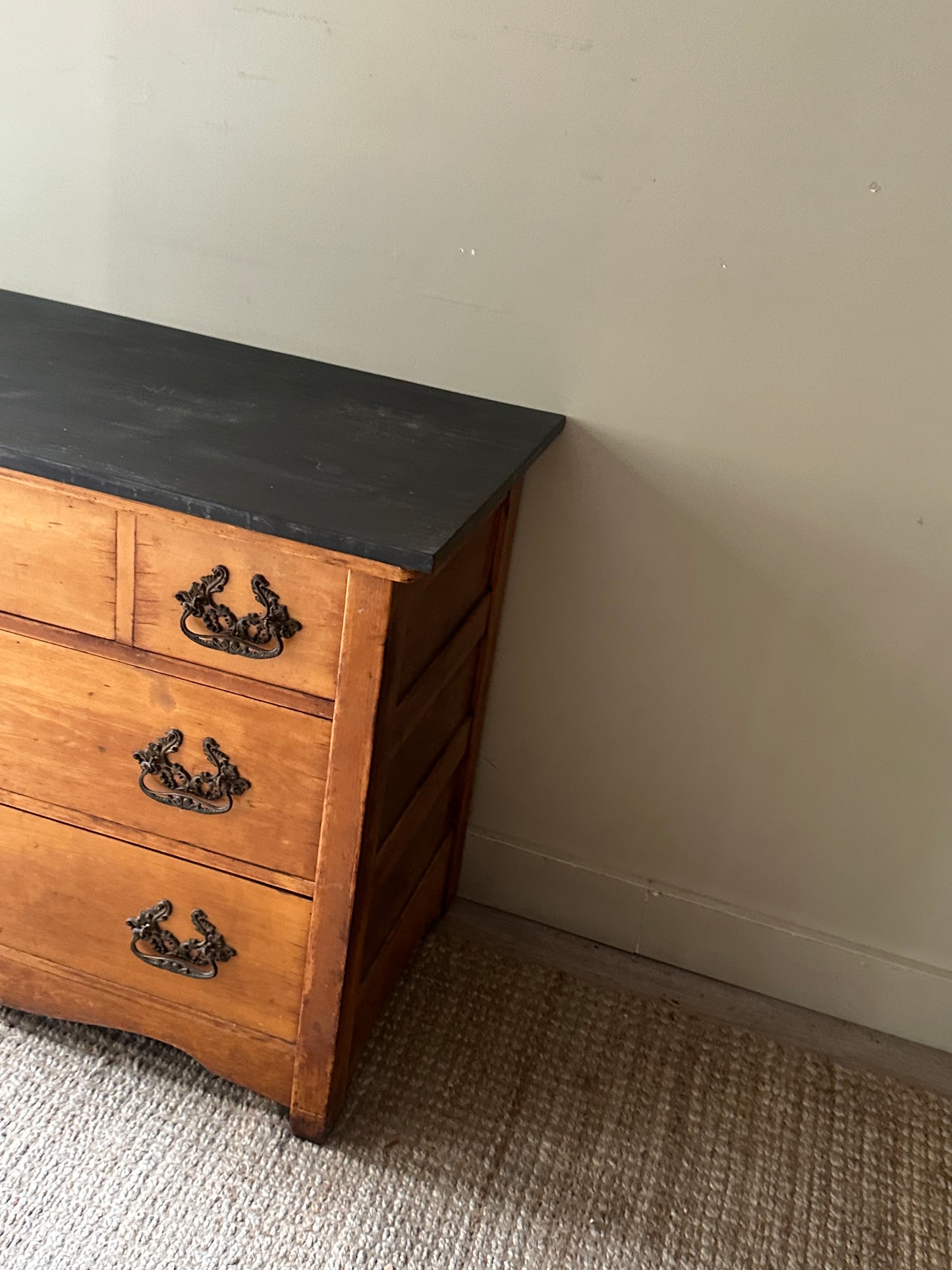 Slate top maple dresser