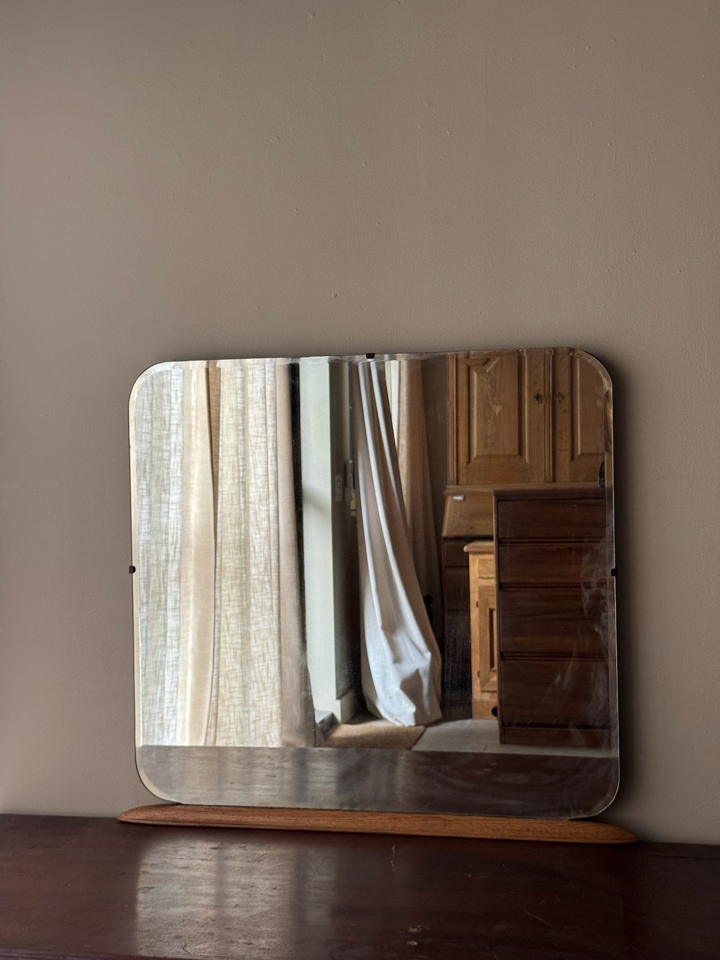 Oak dresser mirror