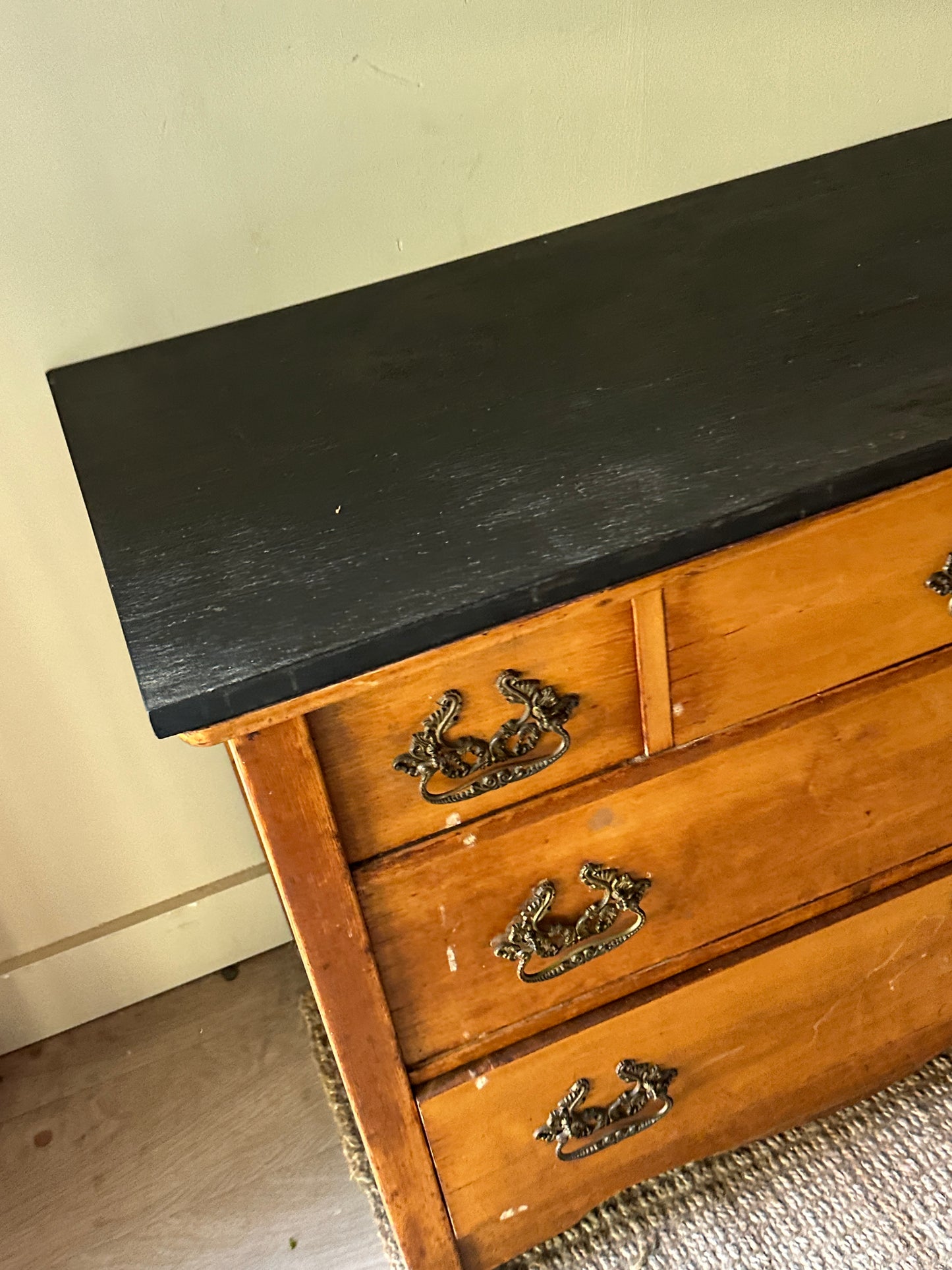 Slate top maple dresser