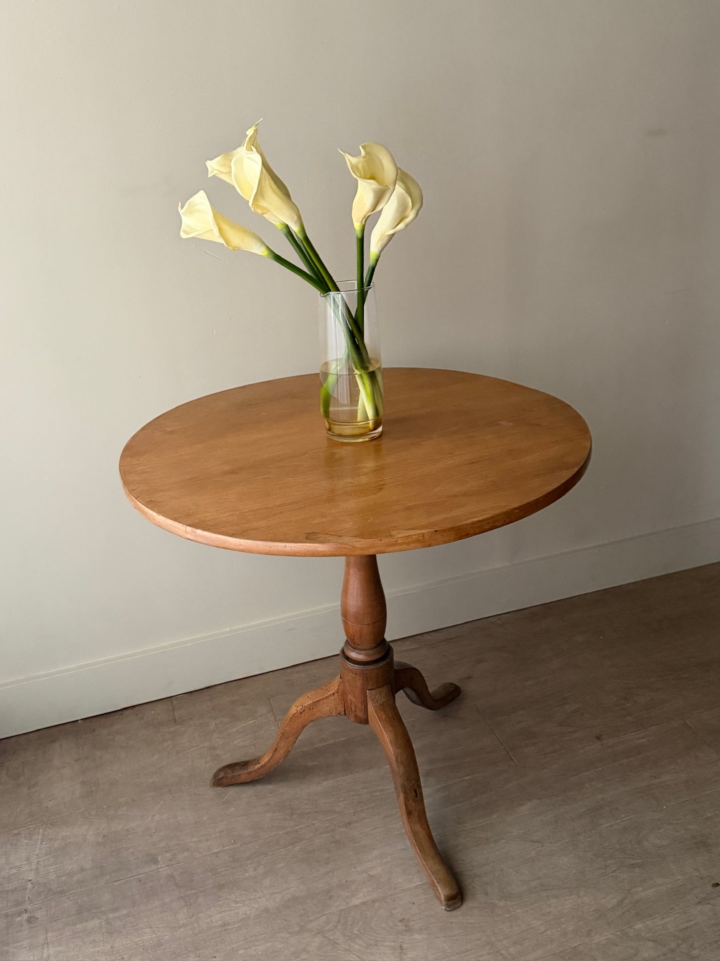 French oak tilt top table