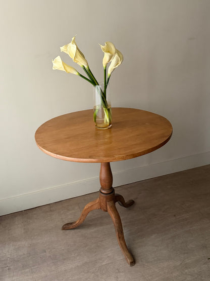 French oak tilt top table