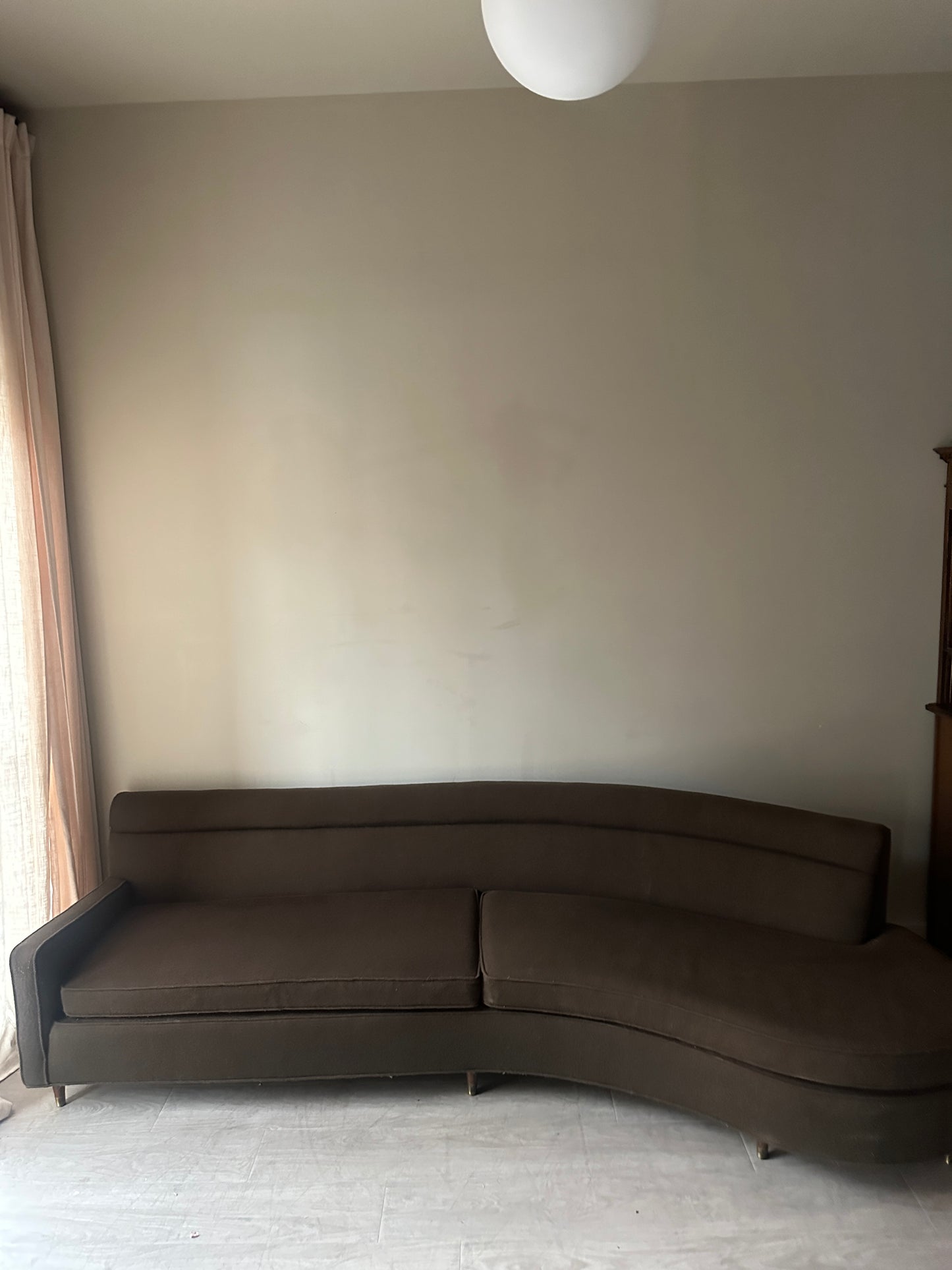 Mid-Century curved sofa