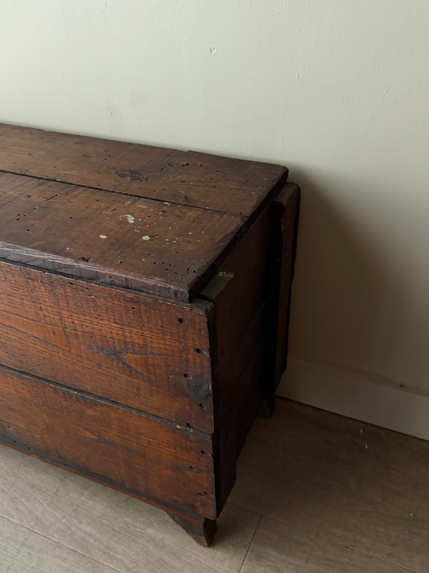 Chestnut feed bin chest