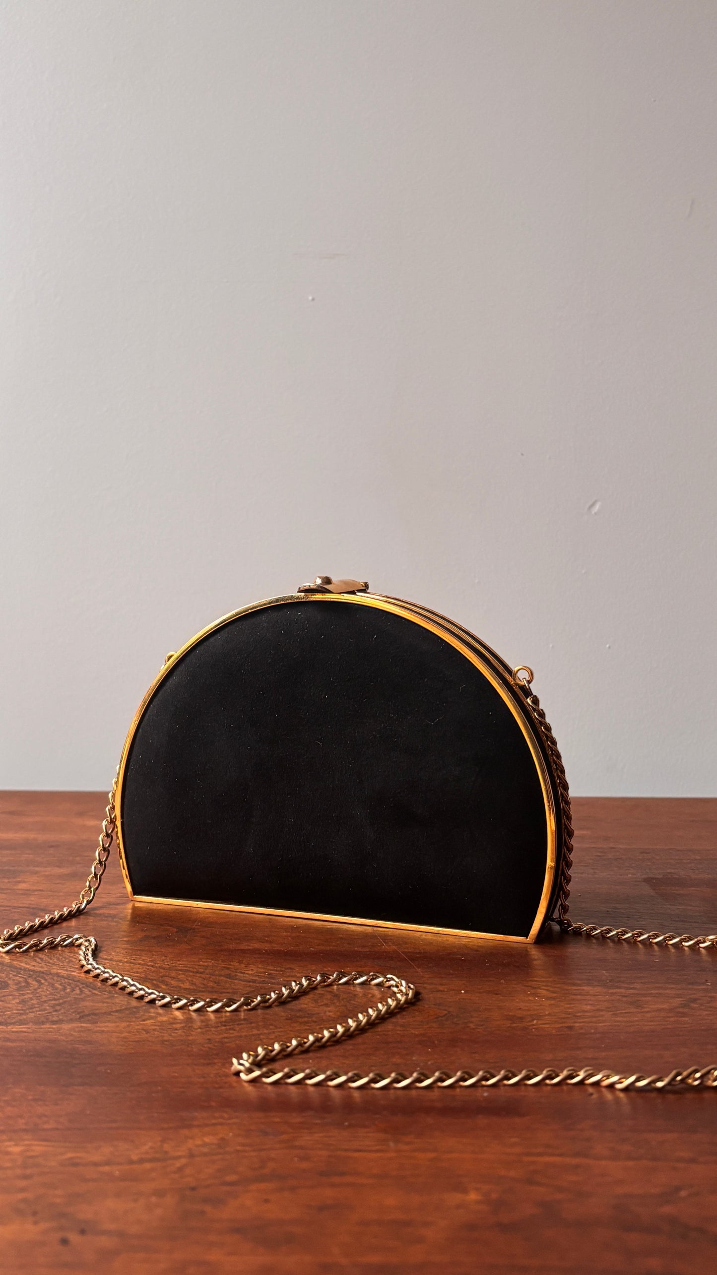 Half moon evening bag