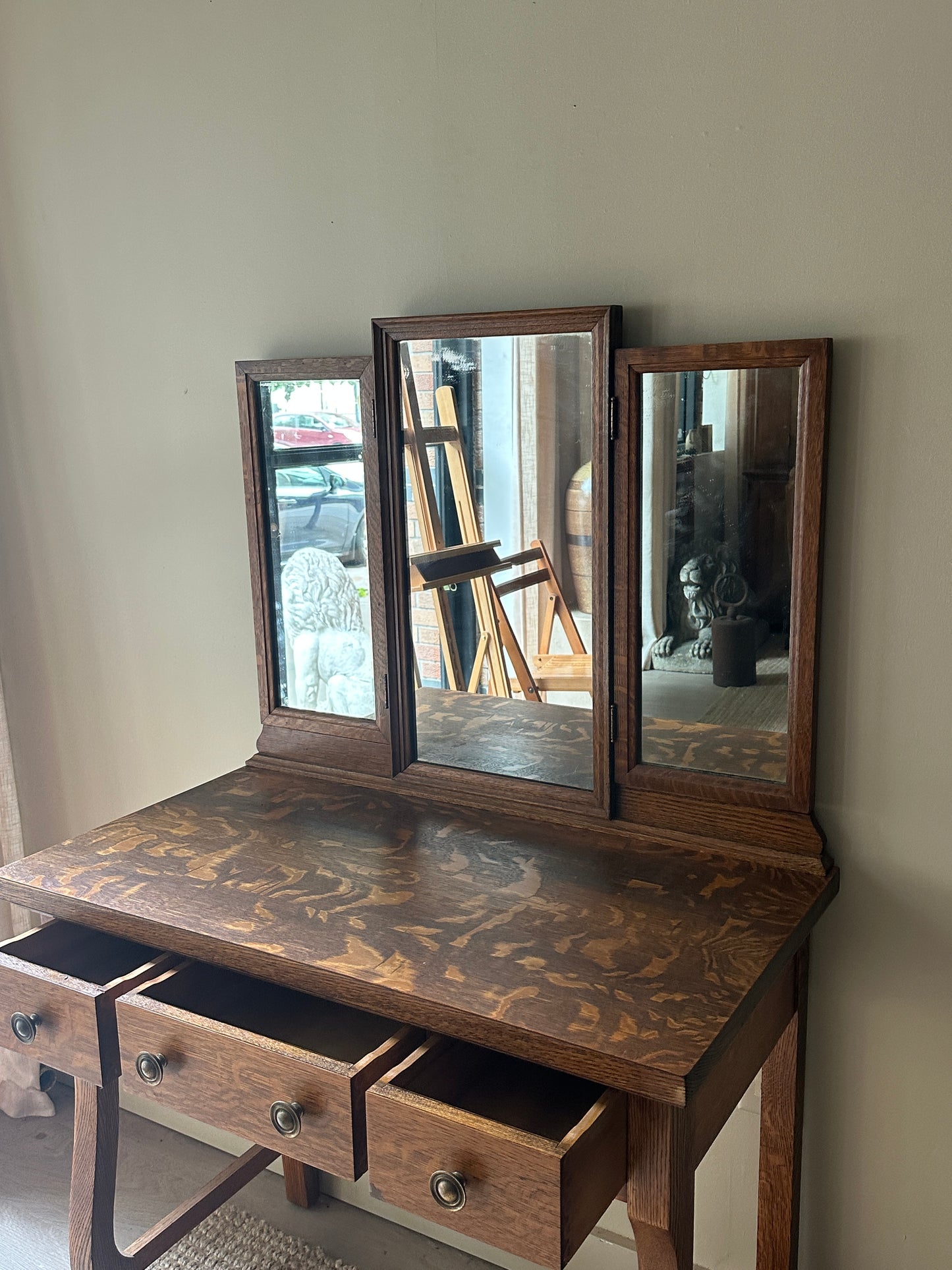 Oak vanity