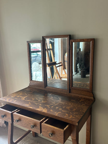 Oak vanity