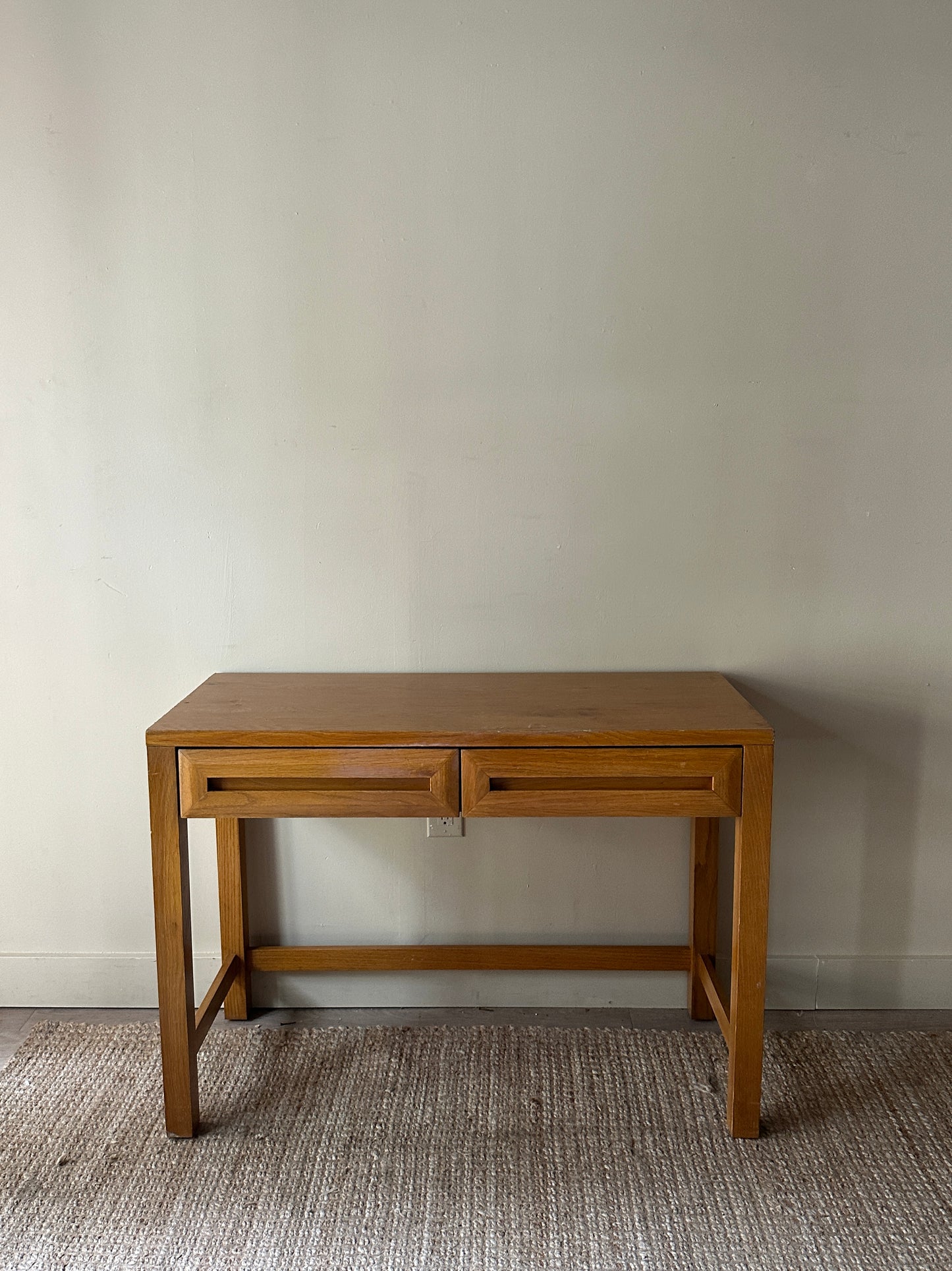 Blonde oak desk