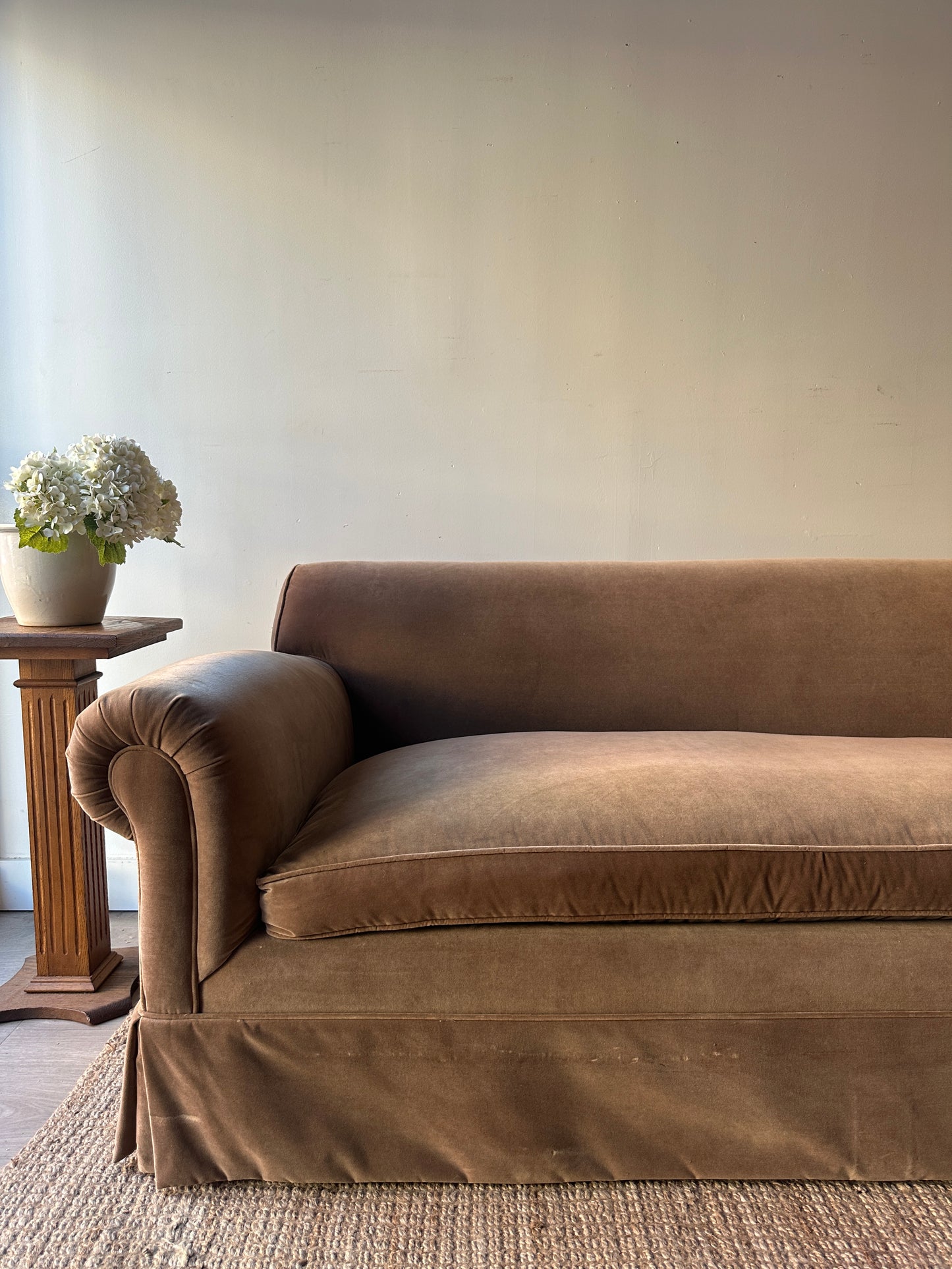 Velvet sofa