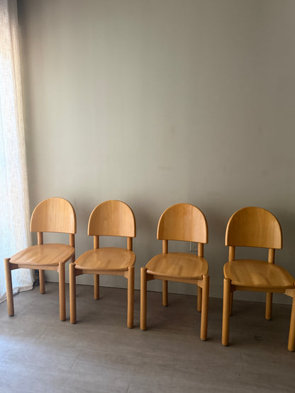 Set of 4 Rainer Daumiller dining chairs