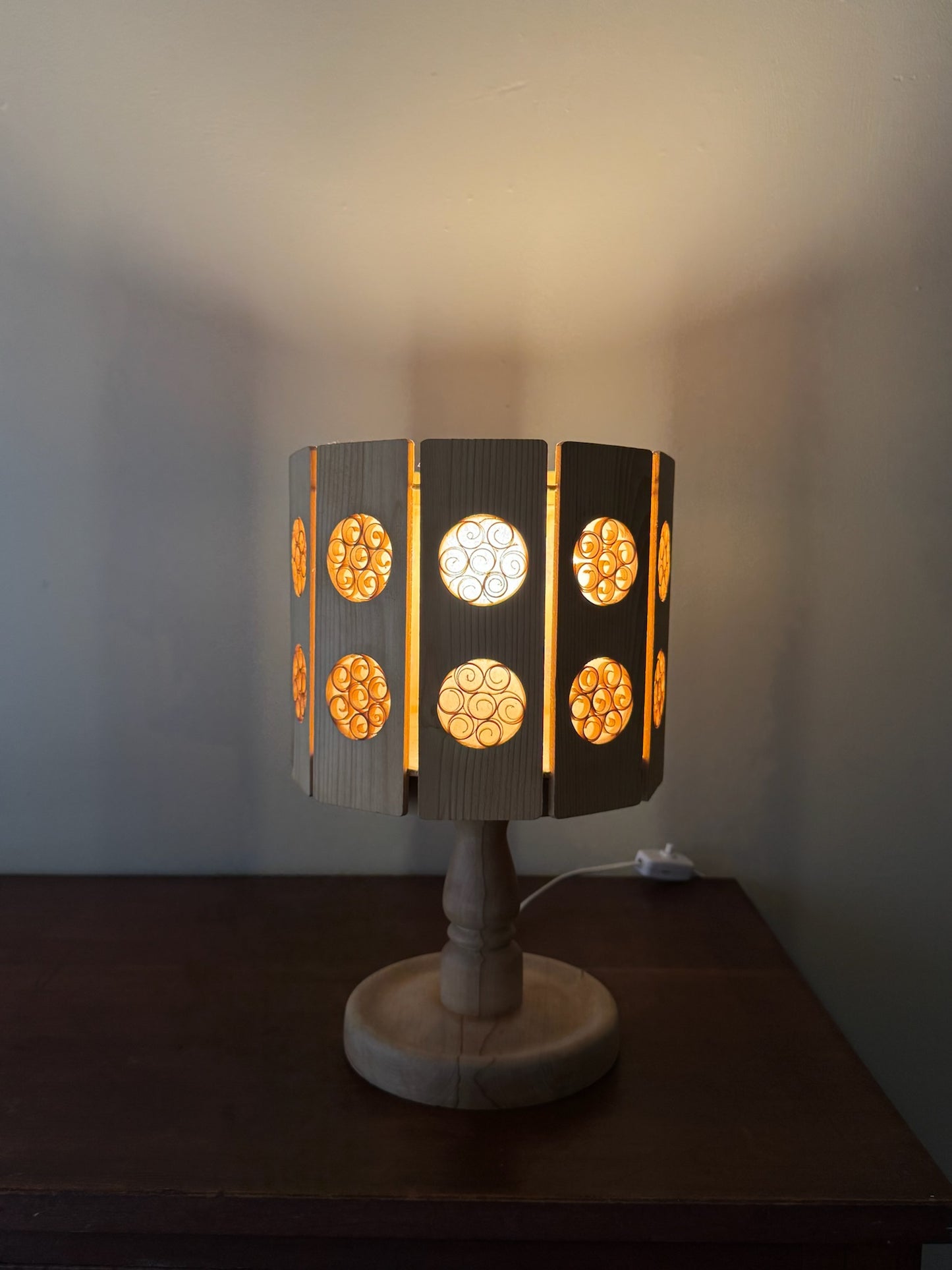 Swedish pine table lamp