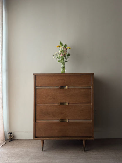 Walnut tallboy