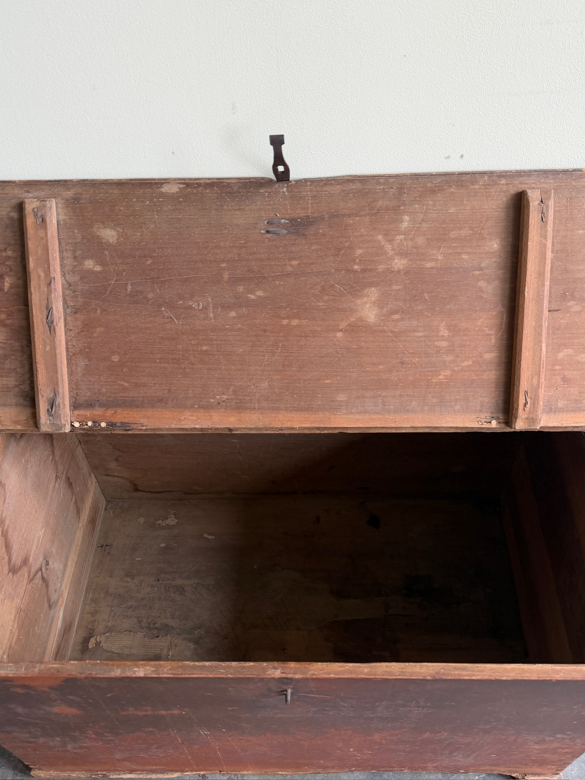 Painted poplar chest