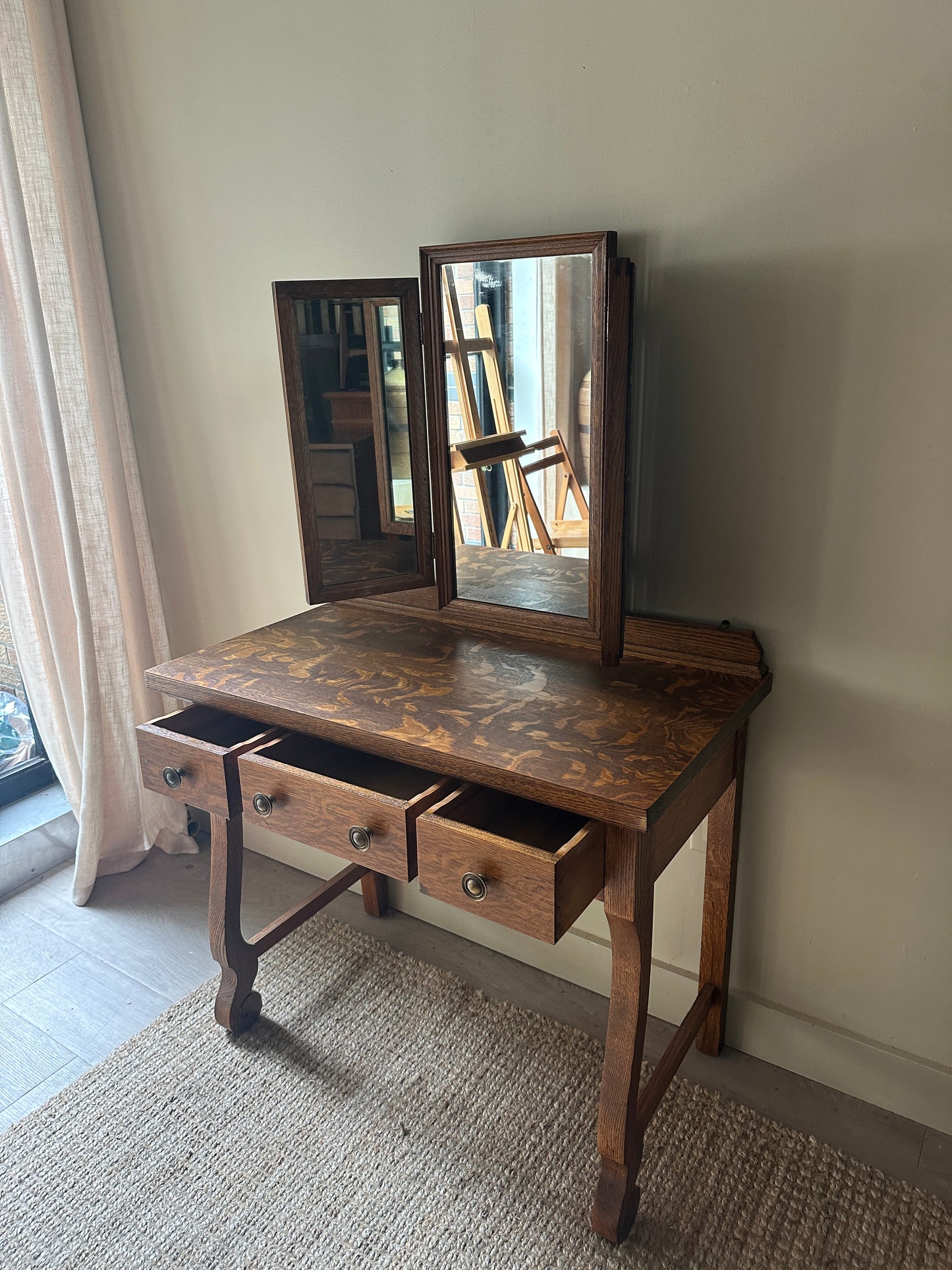 Oak vanity