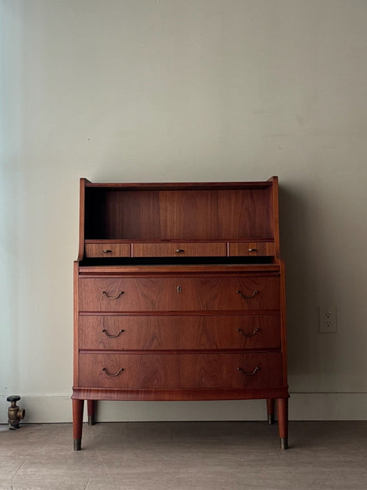 Danish teak secretary desk