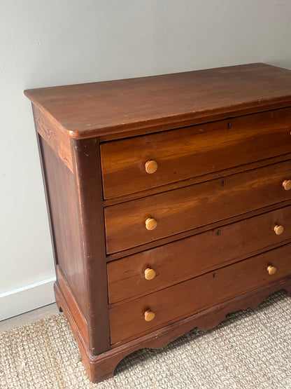 Antique pine chest of drawers