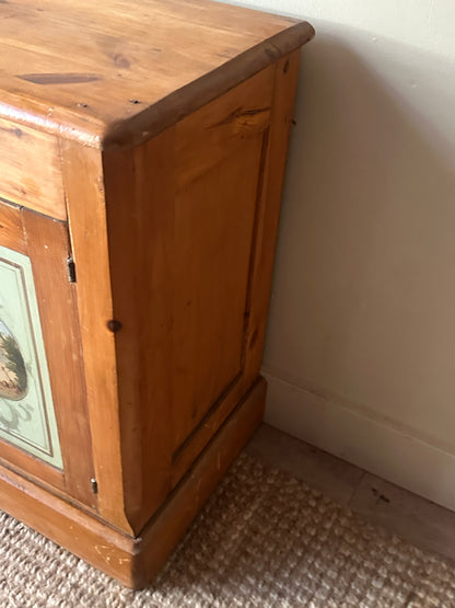 Painted pine side table