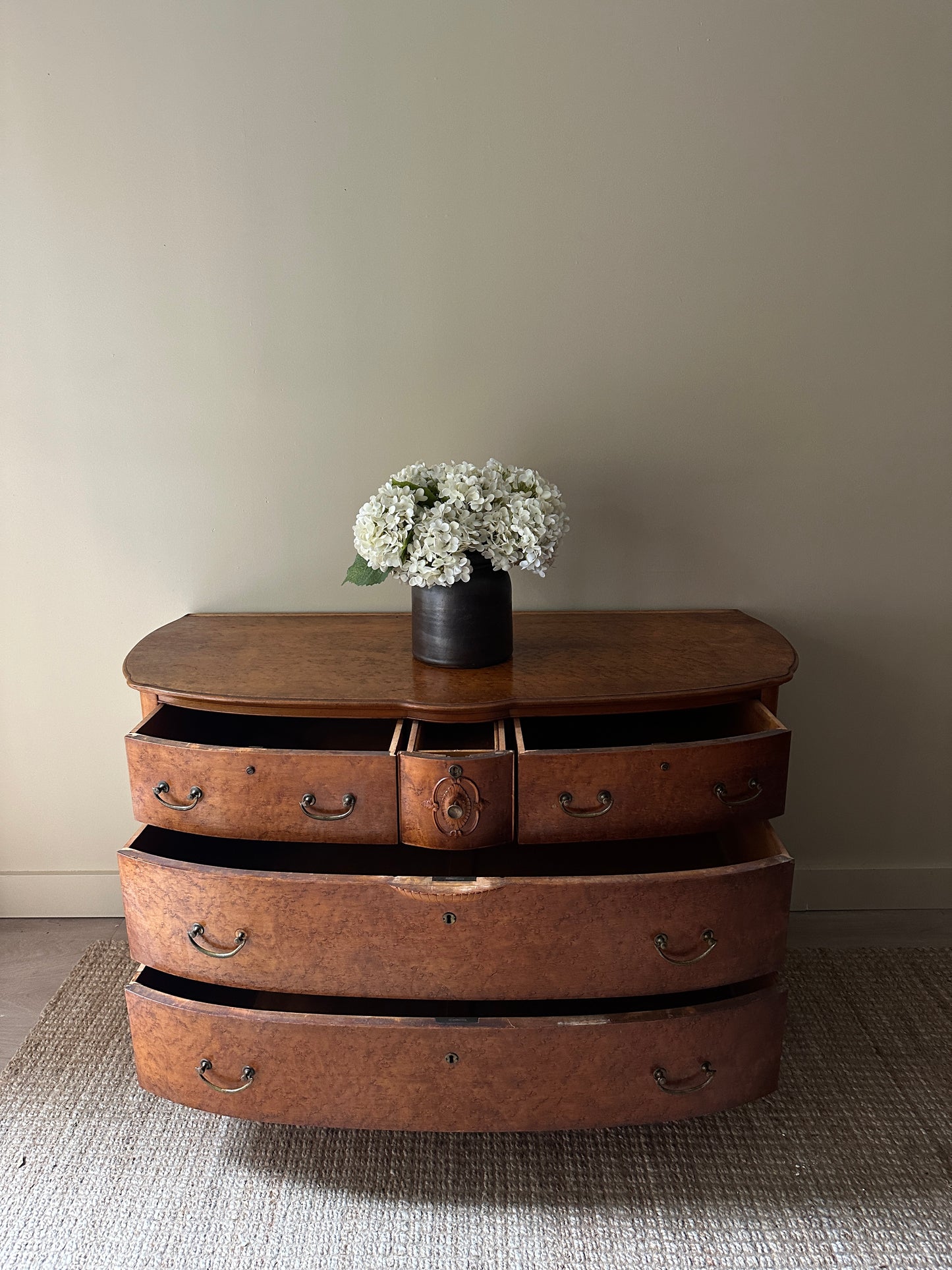 Birdseye maple dresser
