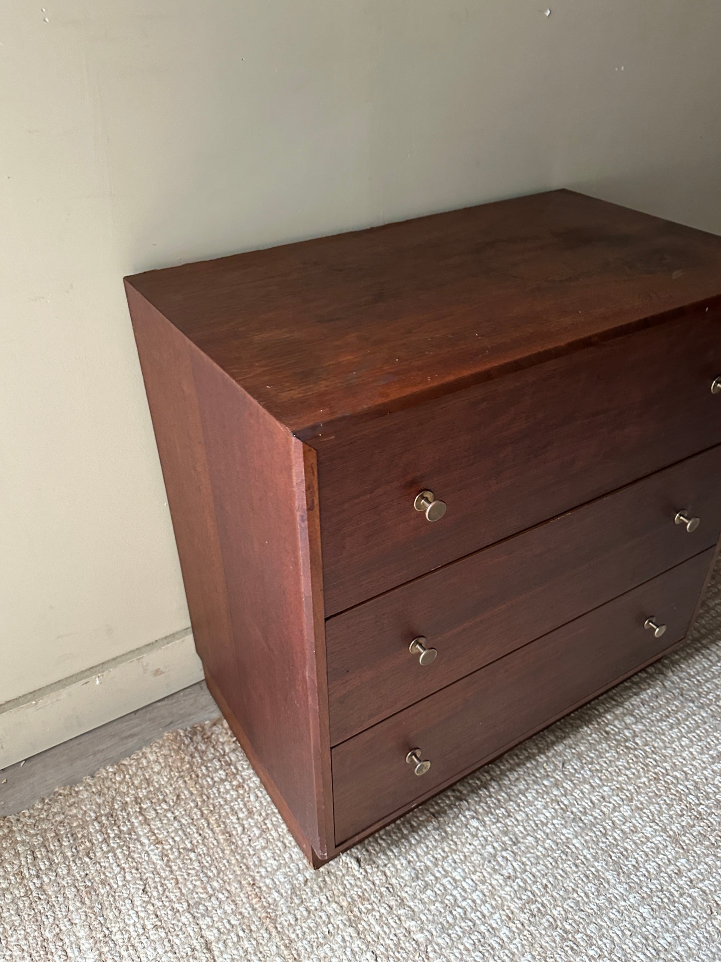 Small walnut dresser