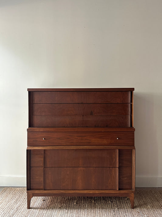 Walnut tallboy