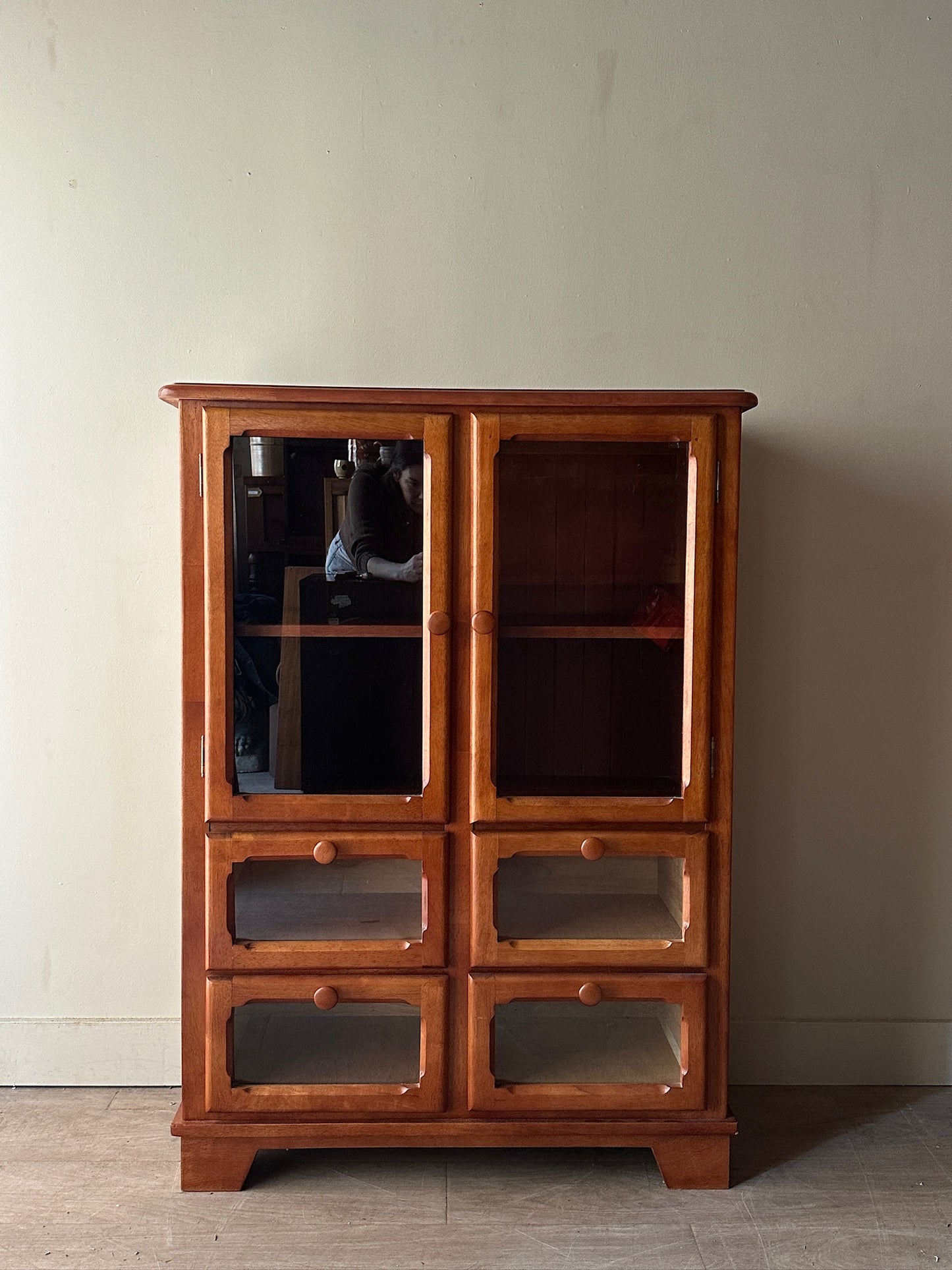 Maple display cabinet