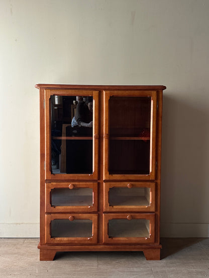 Maple display cabinet