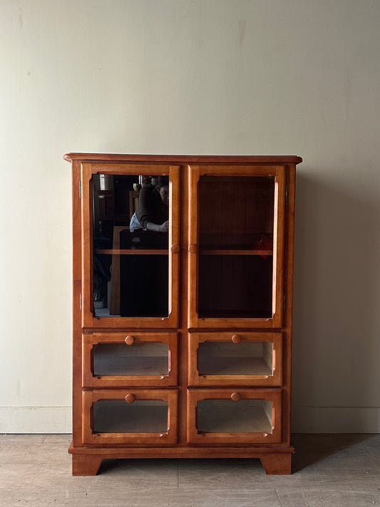 Maple display cabinet