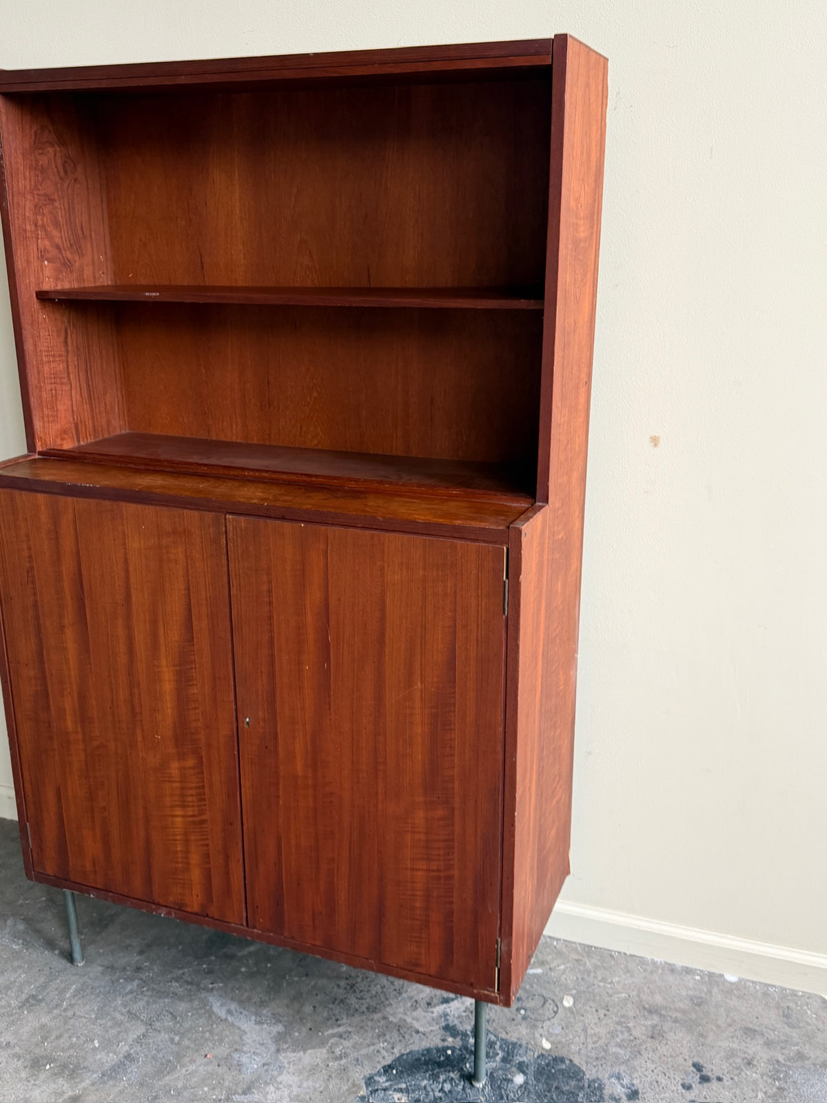 Teak bookcase cabinet