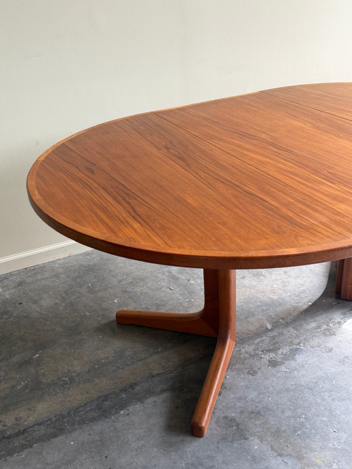 Danish teak dining table with extension