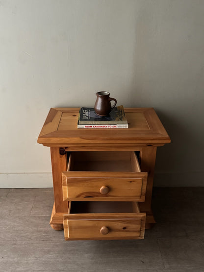 Broyhill pine nightstand