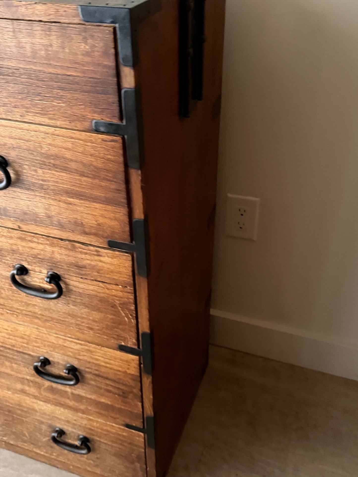 Korean elmwood tansu chest