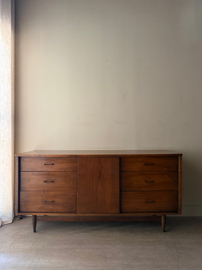 Walnut 9 drawer dresser