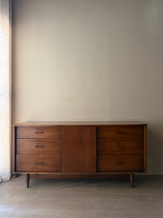Walnut 9 drawer dresser