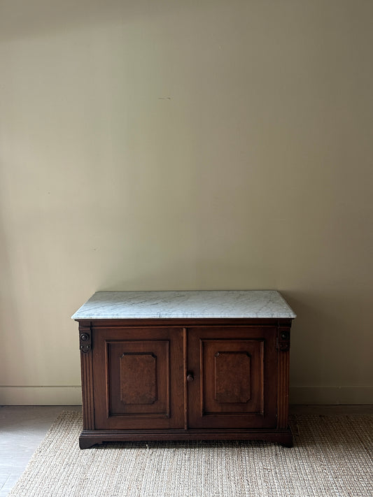 Marble top console