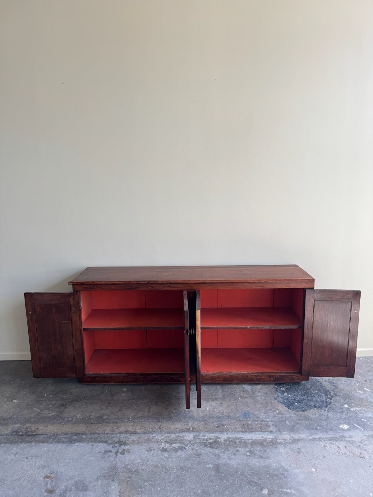 Stained pine sideboard